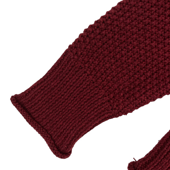 Jessica Simpson Sweater Womens Small Maroon Knit Long Sleeve Crew Neck Pullover - Picture 5 of 16